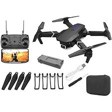 E88 Pro Foldable Drone Set with HD Camera – Remote Control Portable Drone