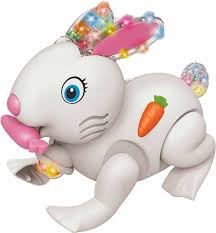 Musical Walking Rabbit Toy with Light & Music – Battery Operated Bunny Toy for Kids