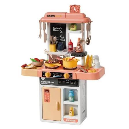 Spray Kitchen Play Set 52 Pcs – Kids Pretend Cooking Kitchen with Lights & Sounds