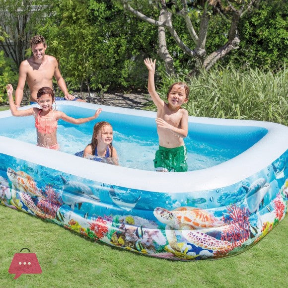 Intex Wet Set Ocean Reef Family Inflatable Pool – 10 feet x 6 feet x 1.5 feet