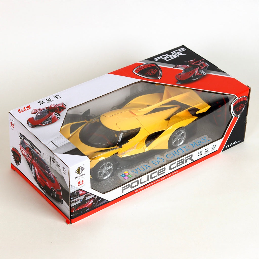 High-Speed Remote Control Police Car – 1:14 Scale, Full Function RC Sports Vehicle for Kids 6+